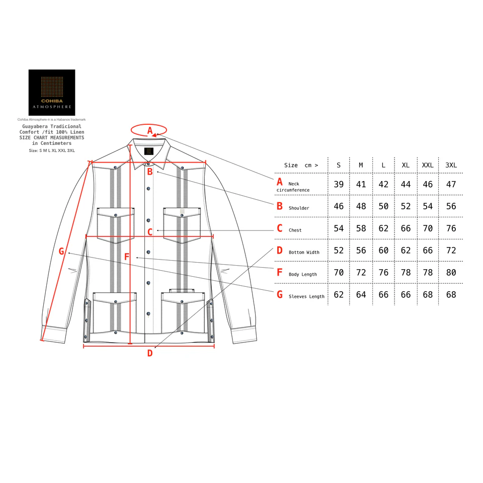 Cohiba Atmosphere Guayabera Comfort Fit-